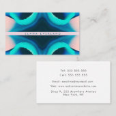 Carte De Rendez-vous Nom de profil unique de couleur fluide Contact (Devant / Derrière)
