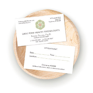 Carte De Rendez-vous Nomination de Lotus Holistic Natural Health