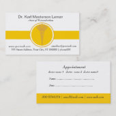 Carte De Rendez-vous Nomination de médecins Médicales Golden Caduceus (Devant / Derrière)