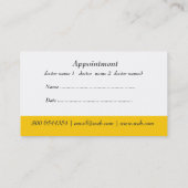 Carte De Rendez-vous Nomination de médecins Médicales Golden Caduceus (Dos)