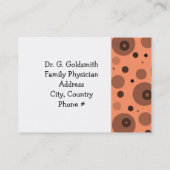 Carte De Rendez-vous Nomination des médecins (Dos)