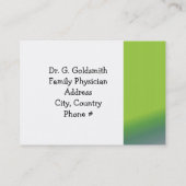 Carte De Rendez-vous Nomination des médecins (Dos)