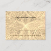 Carte De Rendez-vous Nomination design de luxe (Dos)