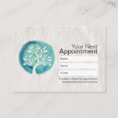 Carte De Rendez-vous Nomination d'un instructeur de YOGA Arbre d'aquare (Devant)