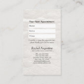 Carte De Rendez-vous Nomination d'un instructeur de YOGA Arbre d'aquare (Dos)