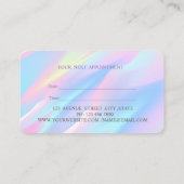 Carte De Rendez-vous Nomination Holographique Lotus Professionnelle Mod (Dos)
