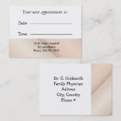 Carte De Rendez-vous Nomination Médicale (Devant / Derrière)