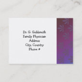 Carte De Rendez-vous Nomination Médicale Floral moderne (Dos)