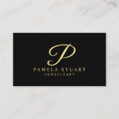 Carte De Rendez-vous Nomination professionnelle Gold et Black (Devant)