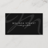 Carte De Rendez-vous Nomination professionnelle moderne en noir et blan (Devant)