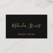 Carte De Rendez-vous Nomination professionnelle moderne Gold et Black (Devant)