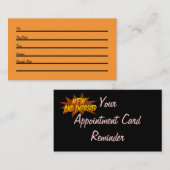 Carte de rendez-vous (nouveau et amélioré) (Devant / Derrière)