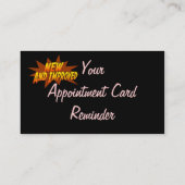 Carte de rendez-vous (nouveau et amélioré) (Dos)