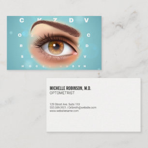 Carte De Rendez-vous Oeil Tableau des yeux