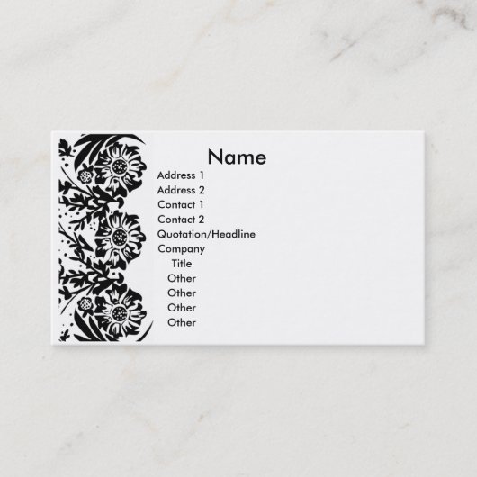 Carte De Rendez-vous Oh élégance de Lala (Devant)