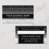 Carte De Rendez-vous Ombre noir et blanc moderne élégant professionnel (Devant / Derrière)