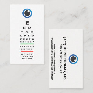 Carte De Rendez-vous Optométriste   Examen des yeux   Icône oeil