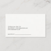 Carte De Rendez-vous Optométriste | Lunettes de prescription (Dos)