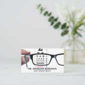 Carte De Rendez-vous Optométriste | Lunettes de prescription | Applicat (Debout devant)