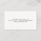 Carte De Rendez-vous Optométriste | Lunettes de prescription | Applicat (Dos)