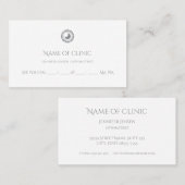 Carte De Rendez-vous Optométriste moderne Simple Eyeball Iris Nominatio (Devant / Derrière)