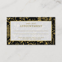 Carte de rendez-vous Oriental Gold Boho