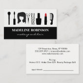 Carte De Rendez-vous Outils de beauté (Devant / Derrière)