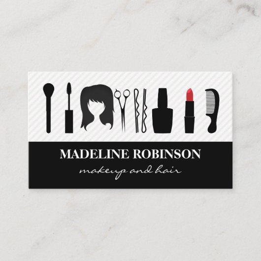 Carte De Rendez-vous Outils de beauté (Devant)