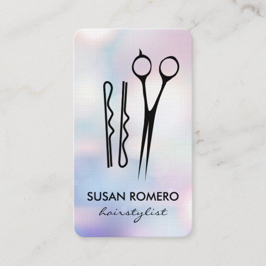 Carte De Rendez-vous Outils de coiffeur | Boke (Devant)