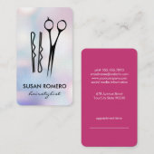 Carte De Rendez-vous Outils de coiffeur | Boke (Devant / Derrière)