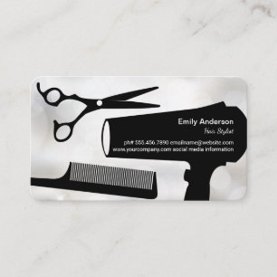 Carte De Rendez-vous Outils de coupe de cheveux Beauté des femmes