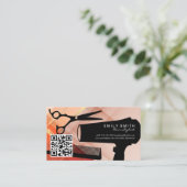 Carte De Rendez-vous Outils de coupe de cheveux | Ciseaux Sèche-souffle (Debout devant)