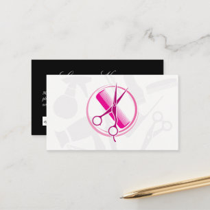 Carte De Rendez-vous Outils de coupe de cheveux de salon