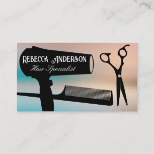 Carte De Rendez-vous Outils de coupe de cheveux   Salon