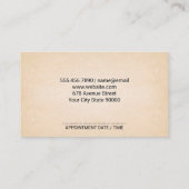 Carte De Rendez-vous Outils de manucure à ongles | Nomination (Dos)