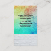 Carte De Rendez-vous Outils de maquillage | Peinture en briques blanche (Dos)