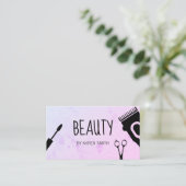 Carte De Rendez-vous Outils pour cheveux et beauté (Debout devant)