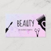 Carte De Rendez-vous Outils pour cheveux et beauté (Devant)