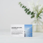 Carte De Rendez-vous Panneaux solaires (Debout devant)