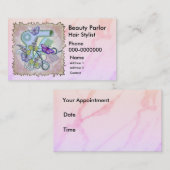 Carte de rendez-vous papillon Beautician (Devant / Derrière)