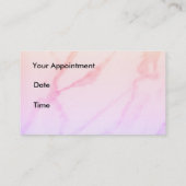 Carte de rendez-vous papillon Beautician (Dos)