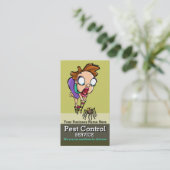 Carte De Rendez-vous Parasite Control.Exterminator.Bug (Debout devant)