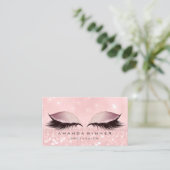 Carte De Rendez-vous Parties scintillant de maquillage pour oeil rose o (Debout devant)
