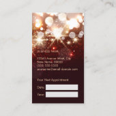 Carte de rendez-vous - Parties scintillant de mode (Dos)