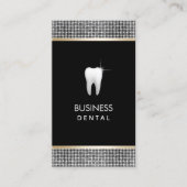 Carte De Rendez-vous Parties scintillant moderne Argent Bordure Dentell (Devant)