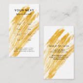 Carte De Rendez-vous Parties scintillant moderne élégante à vague (Devant / Derrière)