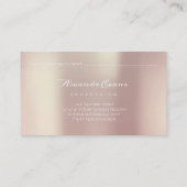 Carte De Rendez-vous Parties scintillant Rose Gold Clou Artiste Rendez- (Dos)