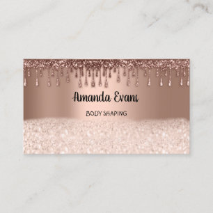 Carte De Rendez-vous Parties scintillant Rose Gold Cosmétiques SPA Stu
