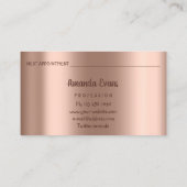 Carte De Rendez-vous Parties scintillant Rose Gold Cosmétiques SPA Stud (Dos)