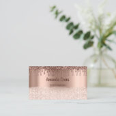 Carte De Rendez-vous Parties scintillant Rose Gold Cosmétiques SPA Stud (Debout devant)